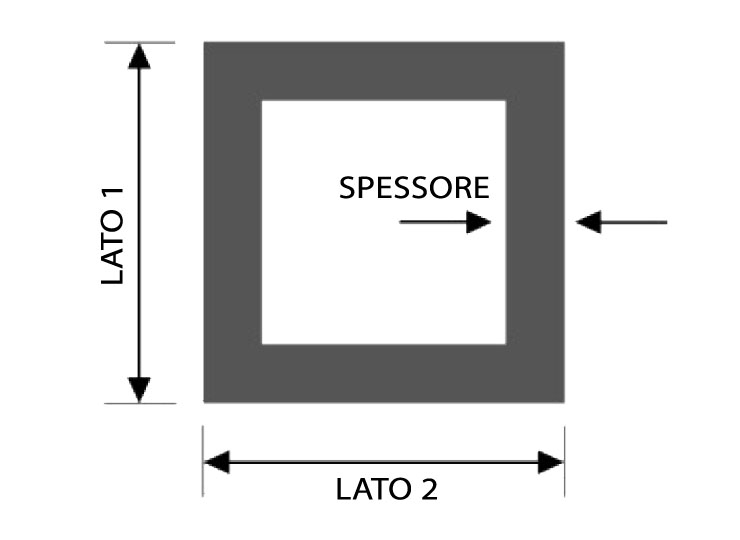 Tubo Strutturale Saldato a Sezione Sagomata Quadra