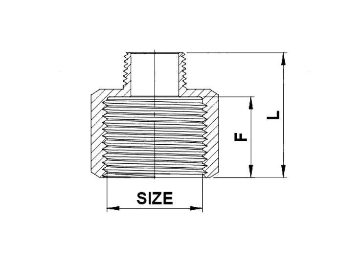 Prolunga Esagonale Ridotta FM – F246